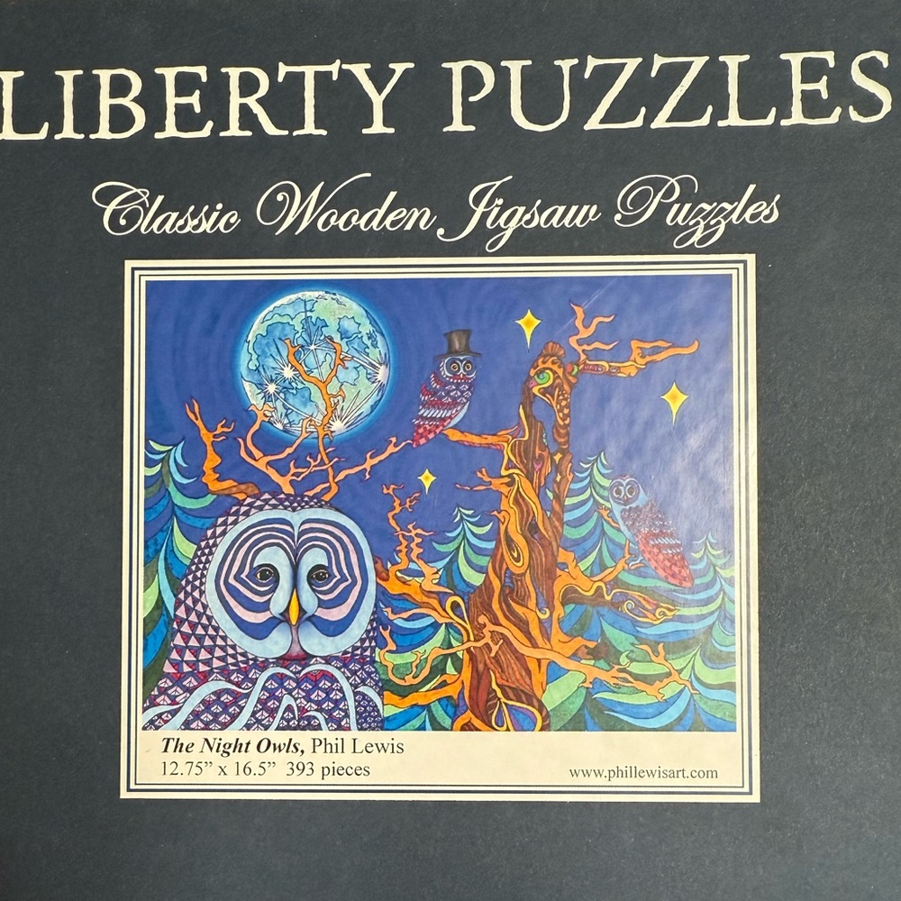 Classic Wooden Jigsaw Puzzle - The Night Owls